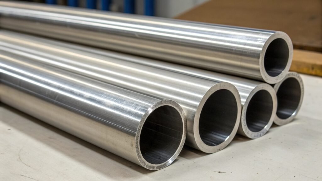 A high-performance aerospace component machined from 7075 aluminum tubing.